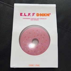 E.L.F. X Dunkin’ strawberry frosted with sprinkles face sponge